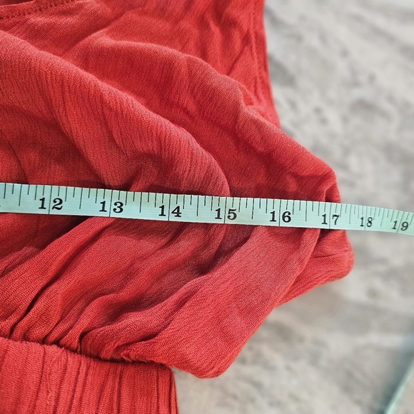 Cupshe Red Tie-Back Maxi Dress Size Small – Boho Summer Beach Style - Picture 9 of 9